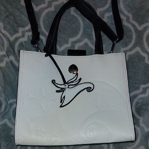Loungefly White and Black Shoulder Bag